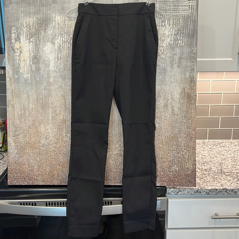 Zara Straight Leg Pants, Black.
